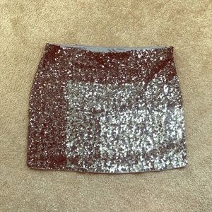 Sequin mini skirt